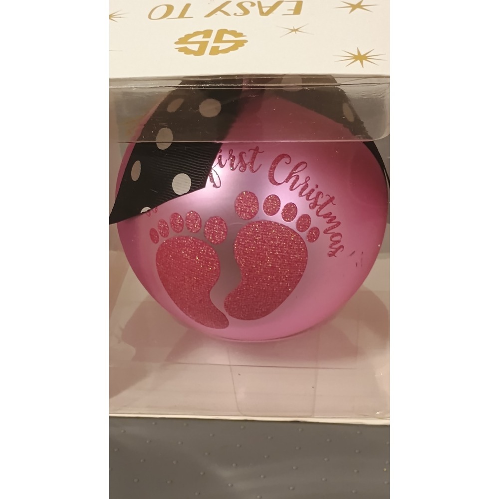 Simply Southern Baby First Christmas Ornament Girl Pink New ORN-BABYGIRL Preppy
